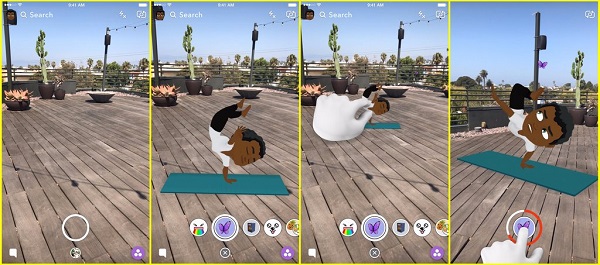 Snapchat punta sulla realtà aumentata: arrivano le Bitmoji in 3D
