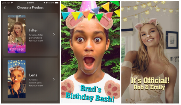 Snapchat rilancia con i filtri e gli obiettivi personalizzati per tutti