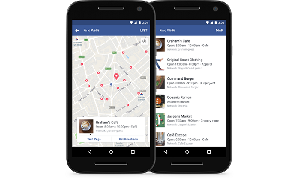 La funzione Trova Wi-Fi di Facebook ora disponibile per tutti